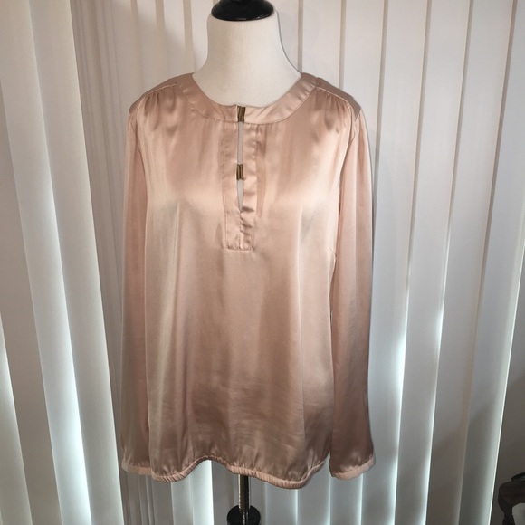 The Limited Tops - Limited blush long sleeve blouse